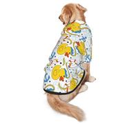 Xiso Ver Ducks and Anchors Dog Hoodie Soft and Warm Dog Hoodie Sweater with Leash Hole and Pocket Dog Winter Sweatshirt Warm Pet Clothes for Medium Large Dogs