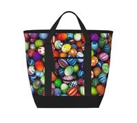 Xiso Ver Easter Eggs2 Insulated Cooler Bag Large Insulated Lunch Box Shopping Freezer Grocery Bags Reusable Insulated Leakproof Lunch Tote for Shopping, Traveling, Beach & Picnic