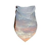 Xiso Ver Elephant Giraffe On A Mountain Top Sunset Dog Bandana -1 Pack Premium Durable Triangle Scarf Washable Make Your Pooch Stand Out Dog Bandana Boy Birthday Suitable for Neutral Large Dogs