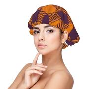 Xiso Ver Fall Buffalo Plaid Satin Bonnet Silk Bonnet for Sleeping with Adjustable Straps Hair Cap Double Layer Satin Lined Sleep Caps for Women's Natural & Curly Hair