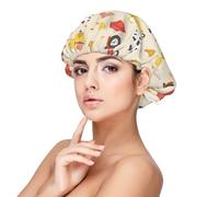 Xiso Ver Farm Animals Satin Bonnet Silk Bonnet for Sleeping with Adjustable Straps Hair Cap Double Layer Satin Lined Sleep Caps for Women's Natural & Curly Hair