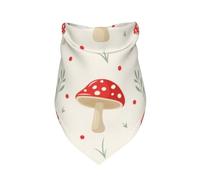 Xiso Ver Flat Mushrooms Dog Bandana -1 Pack Premium Durable Triangle Scarf Washable Make Your Pooch Stand Out Dog Bandana Boy Birthday Suitable for Neutral Large Dogs