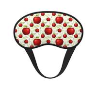 Xiso Ver Fruit Apples Print Sleep Mask Adjustable Eye Mask Soft Sleeping Eye Covers for Sleeping Perfect Shading Reduce Eye Edema