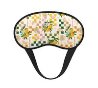Xiso Ver Fruit Print Sleep Mask Adjustable Eye Mask Soft Sleeping Eye Covers for Sleeping Perfect Shading Reduce Eye Edema