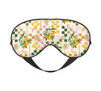 Xiso Ver Fruit Sleep Mask Adjustable Double -Sided Eye Mask Soft Sleeping Eye Covers for Sleeping Perfect Shading Reduce Eye Edema