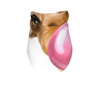 Xiso Ver Funny Giraffe Blowing Bubble Dog Bandana -1 Pack Premium Durable Triangle Scarf Washable Make Your Pooch Stand Out Dog Bandana Boy Birthday Suitable for Neutral Large Dogs