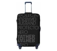Xiso Ver Funny Saying Wine Luggage Cover Washable Elasticated Luggage Covers for Suitcase tsa Approved Stylish Dust and Scratch Resistant Luggage Case Protector for Kids and Adults -, Father's Day, L