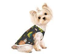 Xiso Ver Funny Sloths in The Forest Print Dog Shirts Elastic Soft Dog T-Shirts Breathable Pet Clothes Spring Summer Pet Apparel Tee Shirt for Puppy Kitty Cats Small Medium Dogs