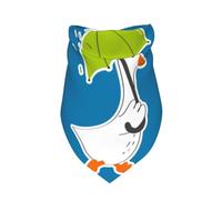 Xiso Ver Goose Holding an Umbrella Dog Bandana -1 Pack Premium Durable Triangle Scarf Washable Make Your Pooch Stand Out Dog Bandana Boy Birthday Suitable for Neutral Large Dogs
