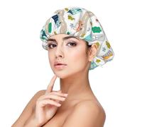 Xiso Ver Hand Drawn Cars Trucks Buses And Roads Satin Bonnet Silk Bonnet for Sleeping with Adjustable Straps Hair Cap Double Layer Satin Lined Sleep Caps for Women's Natural & Curly Hair