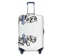 Xiso Ver Happy Halloween Luggage Cover Washable Elasticated Luggage Covers for Suitcase tsa Approved Stylish Dust and Scratch Resistant Luggage Case Protector for Kids and Adults -, Happy Father's