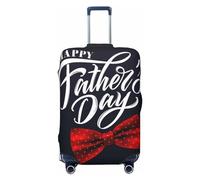 Xiso Ver Happy Halloween Luggage Cover Washable Elasticated Luggage Covers for Suitcase tsa Approved Stylish Dust and Scratch Resistant Luggage Case Protector for Kids and Adults -, Happy Father's