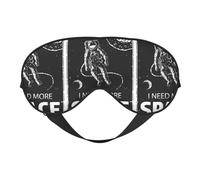 Xiso Ver I Need More Space Sleep Mask Adjustable Double -Sided Eye Mask Soft Sleeping Eye Covers for Sleeping Perfect Shading Reduce Eye Edema