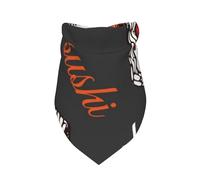Xiso Ver Japanese Sushi Hashi Dog Bandana -1 Pack Premium Durable Triangle Scarf Washable Make Your Pooch Stand Out Dog Bandana Boy Birthday Suitable for Neutral Large Dogs