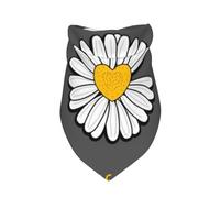 Xiso Ver Keep Life Simple Daisy Flower Dog Bandana -1 Pack Premium Durable Triangle Scarf Washable Make Your Pooch Stand Out Dog Bandana Boy Birthday Suitable for Neutral Large Dogs