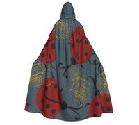 Xiso Ver Ladybug Unisex Adults Halloween Costumes Cape Hooded Cosplay Costume Robe Cloak Cape