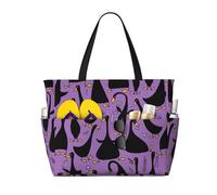 Xiso Ver Large Beach Tote Bag for Women Extra Large Capacity Waterproof Sandproof Pool Bag Suitable for Swimming Pool Gym Groceries Travel - Funny Goose, Black, One Size