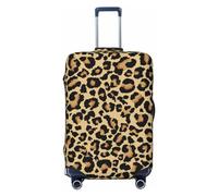 Xiso Ver Let it Sushi Luggage Cover Washable Elasticated Luggage Covers for Suitcase tsa Approved Stylish Dust and Scratch Resistant Luggage Case Protector for Kids and Adults -, Leopard Print, S