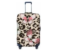 Xiso Ver Let it Sushi Luggage Cover Washable Elasticated Luggage Covers for Suitcase tsa Approved Stylish Dust and Scratch Resistant Luggage Case Protector for Kids and Adults -, Leopard Dots, S (18.8