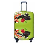 Xiso Ver Let it Sushi Luggage Cover Washable Elasticated Luggage Covers for Suitcase tsa Approved Stylish Dust and Scratch Resistant Luggage Case Protector for Kids and Adults -, Let It Sushi, S (18.8