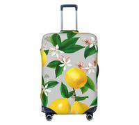 Xiso Ver Let it Sushi Luggage Cover Washable Elasticated Luggage Covers for Suitcase tsa Approved Stylish Dust and Scratch Resistant Luggage Case Protector for Kids and Adults -, Lemon, S (18.8-20.8