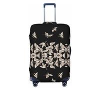 Xiso Ver Let The Adventure Begin Luggage Cover Washable Elasticated Luggage Covers for Suitcase tsa Approved Stylish Dust and Scratch Resistant Luggage Case Protector for Kids and Adults -, Japanese