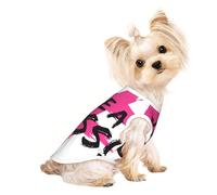 Xiso Ver Like a Boss Print Dog Shirts Elastic Soft Dog T-Shirts Breathable Pet Clothes Spring Summer Pet Apparel Tee Shirt for Puppy Kitty Cats Small Medium Dogs