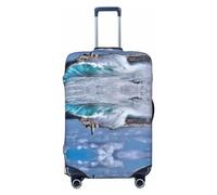 Xiso Ver Little Birds Luggage Cover Washable Elasticated Luggage Covers for Suitcase tsa Approved Stylish Dust and Scratch Resistant Luggage Case Protector for Kids and Adults -, Lighthouse in Havana