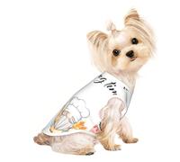 Xiso Ver Little Chef Gnome Print Dog Shirts Elastic Soft Dog T-Shirts Breathable Pet Clothes Spring Summer Pet Apparel Tee Shirt for Puppy Kitty Cats Small Medium Dogs