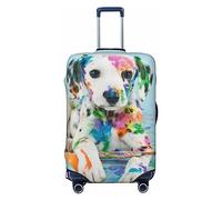 Xiso Ver Luggage Cover Washable Elastic Suitcase TSA Approved Stylish Dust Scratch Resistant for Kids Adults, A funny little Dalmatian puppy, X-L (28.3-31.5 in suitcase)