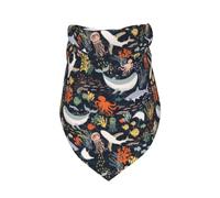 Xiso Ver Marine Life Dog Bandana -1 Pack Premium Durable Triangle Scarf Washable Make Your Pooch Stand Out Dog Bandana Boy Birthday Suitable for Neutral Large Dogs