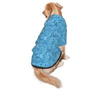 Xiso Ver Mathematical Drawings Dog Hoodie Soft and Warm Dog Hoodie Sweater with Leash Hole and Pocket Dog Winter Sweatshirt Warm Pet Clothes for Medium Large Dogs
