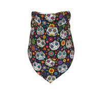 Xiso Ver Mexican Dead Cat Dog Bandana -1 Pack Premium Durable Triangle Scarf Washable Make Your Pooch Stand Out Dog Bandana Boy Birthday Suitable for Neutral Large Dogs