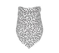 Xiso Ver Mosaic Black and White Texture Dog Bandana -1 Pack Premium Durable Triangle Scarf Washable Make Your Pooch Stand Out Dog Bandana Boy Birthday Suitable for Neutral Large Dogs