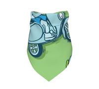 Xiso Ver Motorcycle Riding Dinosaur Dog Bandana -1 Pack Premium Durable Triangle Scarf Washable Make Your Pooch Stand Out Dog Bandana Boy Birthday Suitable for Neutral Large Dogs