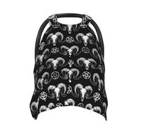 Xiso Ver Mystical Ram Skull Car Seat Cover Baby Nursing Cover Up for Breastfeeding Stretchy Carseat Canopy Multi-Use Milk Snob 5 in 1 Cover Gifts for Baby and Mom