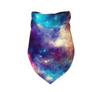 Xiso Ver Nebula and Milky Way Dog Bandana 1 Pack Premium Durable Triangle Scarf Washable Dog Bandana Boy Birthday Suitable for Neutral Large Dogs