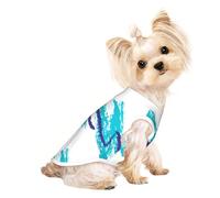 Xiso Ver Northern Lights Print Dog Shirts Elastic Soft Dog T-Shirts Breathable Pet Clothes Spring Summer Pet Apparel Tee Shirt for Puppy Kitty Cats Small Medium Dogs