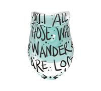 Xiso Ver Not All Who Wander are Lost1 Dog Bandana -1 Pack Premium Durable Triangle Scarf Washable Make Your Pooch Stand Out Dog Bandana Boy Birthday Suitable for Neutral Large Dogs