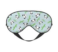 Xiso Ver Panda Bamboo Twigs Sleep Mask Adjustable Double -Sided Eye Mask Soft Sleeping Eye Covers for Sleeping Perfect Shading Reduce Eye Edema