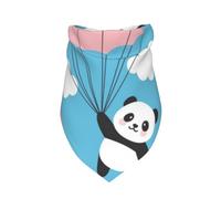 Xiso Ver Panda Flying in The Sky Dog Bandana -1 Pack Premium Durable Triangle Scarf Washable Make Your Pooch Stand Out Dog Bandana Boy Birthday Suitable for Neutral Large Dogs