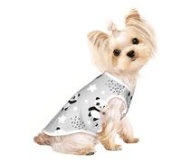 Xiso Ver PandasBetween Clouds and Stars Print Dog Shirts Elastic Soft Dog T-Shirts Breathable Pet Clothes Spring Summer Pet Apparel Tee Shirt for Puppy Kitty Cats Small Medium Dogs