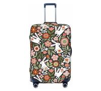 Xiso Ver Prague Ratter Dog in Bathtub Luggage Cover Washable Elasticated Luggage Covers for Suitcase tsa Approved Stylish Dust and Scratch Resistant Luggage Case Protector for Kids and Adults