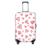 Xiso Ver Prague Ratter Dog in Bathtub Luggage Cover Washable Elasticated Luggage Covers for Suitcase tsa Approved Stylish Dust and Scratch Resistant Luggage Case Protector for Kids and Adults -, Pink