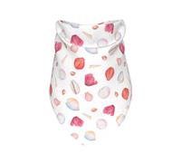 Xiso Ver Red Coral and Scallop Seashell Dog Bandana -1 Pack Premium Durable Triangle Scarf Washable Make Your Pooch Stand Out Dog Bandana Boy Birthday Suitable for Neutral Large Dogs