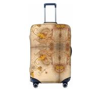 Xiso Ver Ride The Wave Dinosaur Surfer In Sunglasses Vintage Surfing Luggage Cover Washable Elasticated Luggage Covers for Suitcase tsa Approved Stylish Dust and Scratch Resistant Case Protector