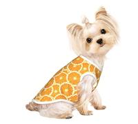 Xiso Ver Riped Juicy Sliced Oranges1 Print Dog Shirts Elastic Soft Dog T-Shirts Breathable Pet Clothes Spring Summer Pet Apparel Tee Shirt for Puppy Kitty Cats Small Medium Dogs
