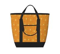 Xiso Ver Riped Juicy Sliced Oranges2 Insulated Cooler Bag Large Insulated Lunch Box Shopping Freezer Grocery Bags Reusable Insulated Leakproof Lunch Tote for Shopping, Traveling, Beach & Picnic