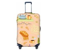 Xiso Ver Scandinavian Style Hygge Luggage Cover Washable Elasticated Luggage Covers for Suitcase tsa Approved Stylish Dust and Scratch Resistant Luggage Case Protector for Kids and Adults