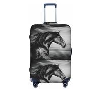 Xiso Ver Scandinavian Style Hygge Luggage Cover Washable Elasticated Luggage Covers for Suitcase tsa Approved Stylish Dust and Scratch Resistant Luggage Case Protector for Kids and Adults -, Running